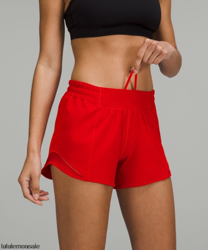 Lululemon Damen DELULU284 | Dunkelrot Hotty Hot Low-rise Gefüttert Kurz 4